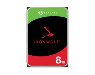 Seagate IronWolf ST8000VN004 - Hard drive - 8 TB - internal - 3.5\" - SATA 6Gb/s - 7200 rpm - buffer: 256 MB