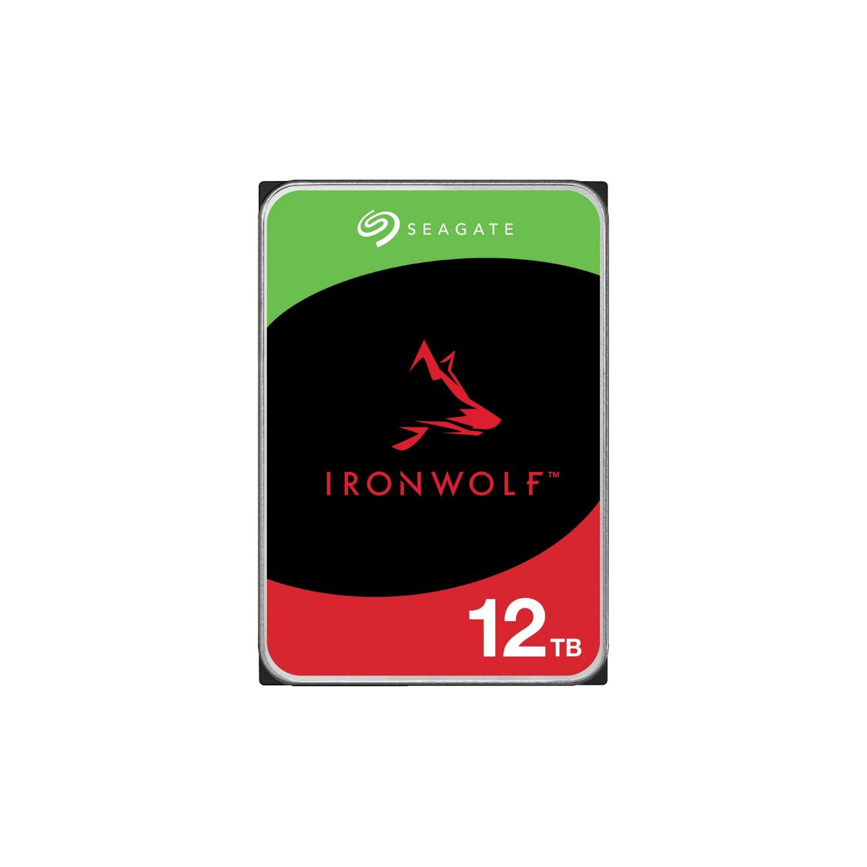 Seagate IronWolf ST12000VN0008 - Hard drive - 12 TB - internal - 3.5\" - SATA 6Gb/s - 7200 rpm - buffer: 256 MB