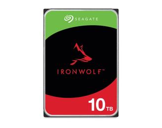 Seagate IronWolf ST10000VN000 - Hard drive - 10 TB - internal - 3.5\" - SATA 6Gb/s - 7200 rpm - buffer: 256 MB - with 3 years Seagate Rescue Data Recovery