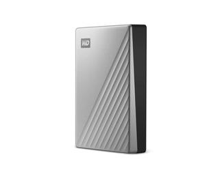 WD My Passport Ultra WDBFTM0040BSL - Hard drive - encrypted - 4 TB - external (portable) - USB 3.0 (USB-C connector) - 256-bit AES - silver