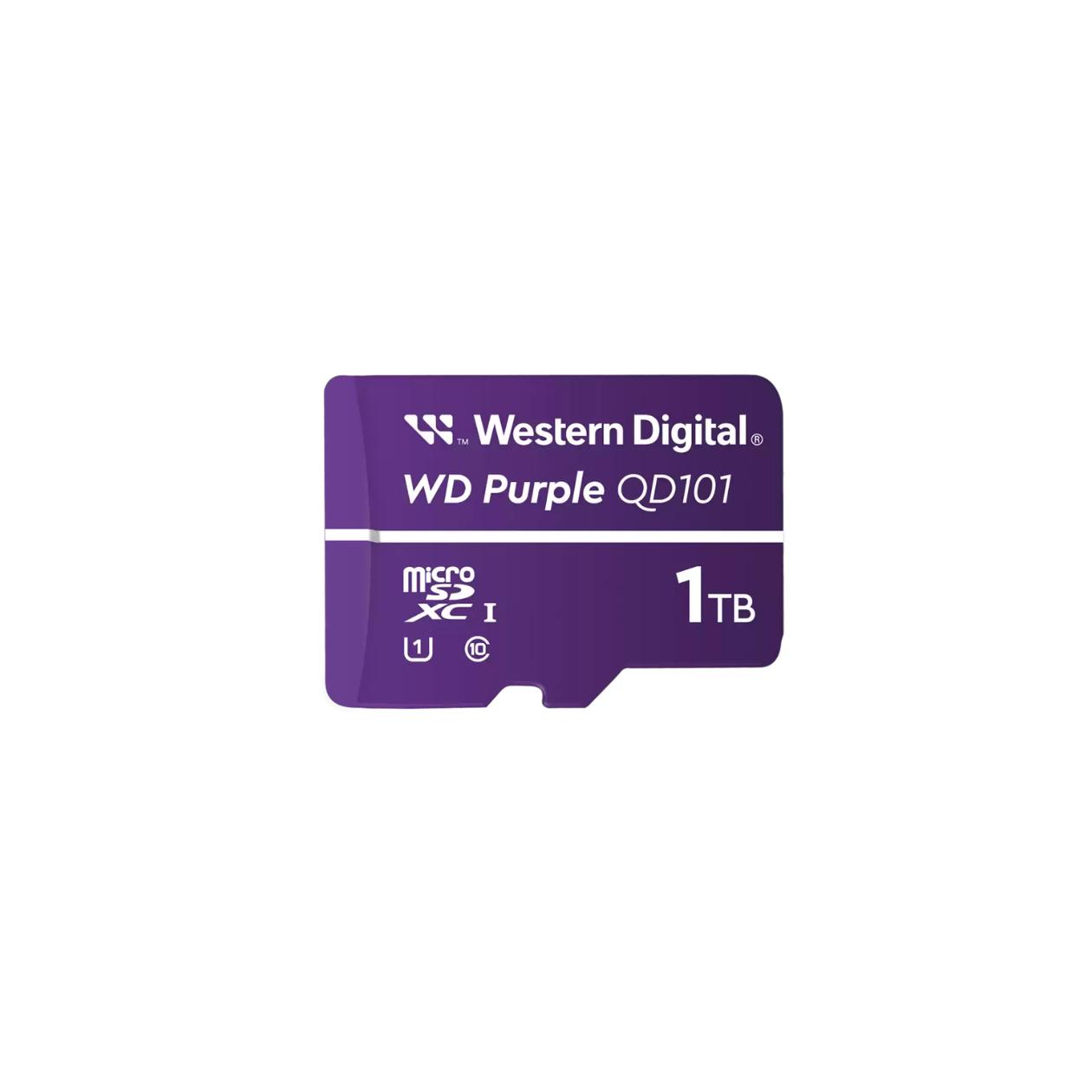 WD Purple WDD100T1P0C-85AEL0 - Flash memory card - 1 TB - UHS-I U1 / Class10 - microSDXC - purple
