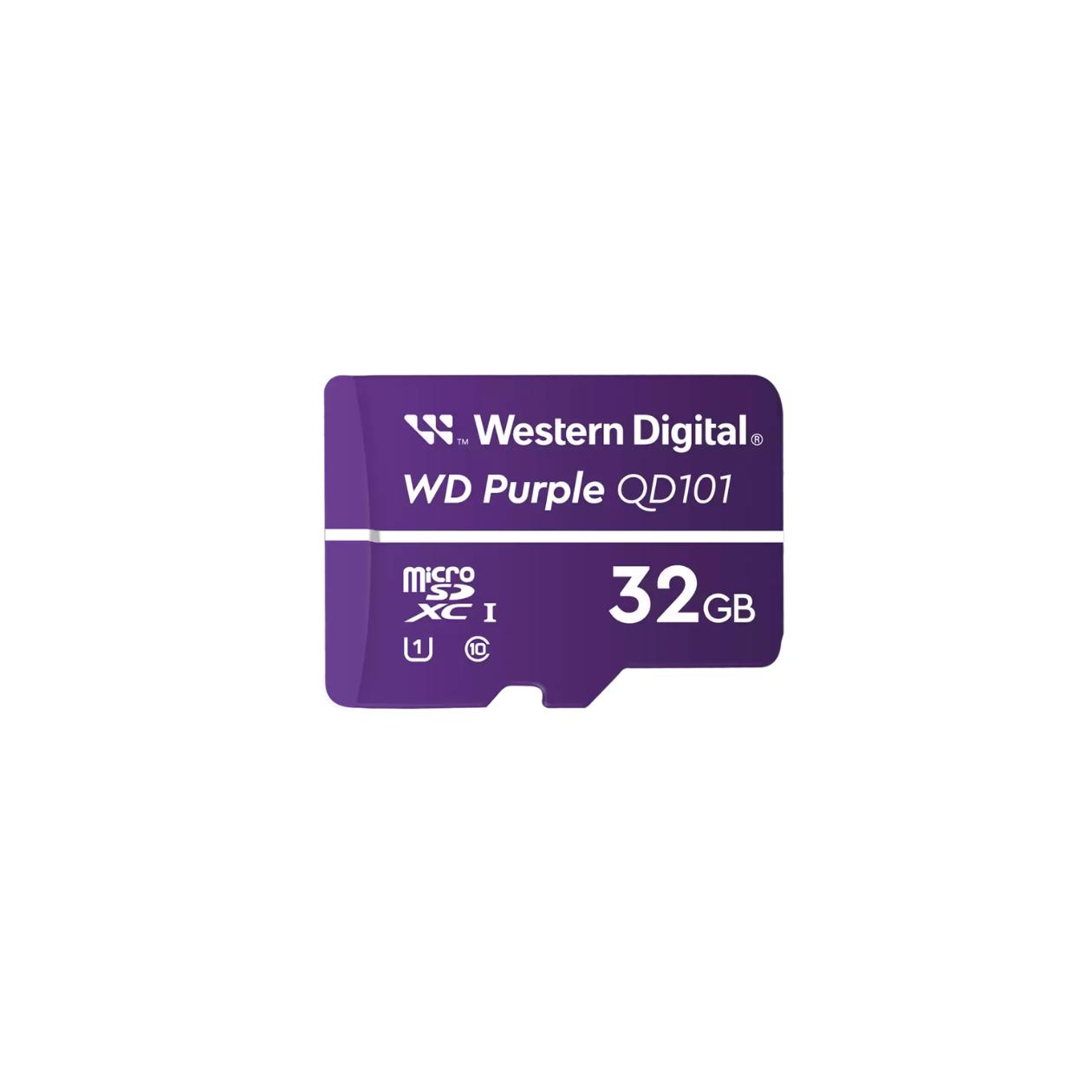 WD Purple WDD032G1P0C-85AEL0 - Flash memory card - 32 GB - UHS-I U1 / Class10 - microSDXC - purple