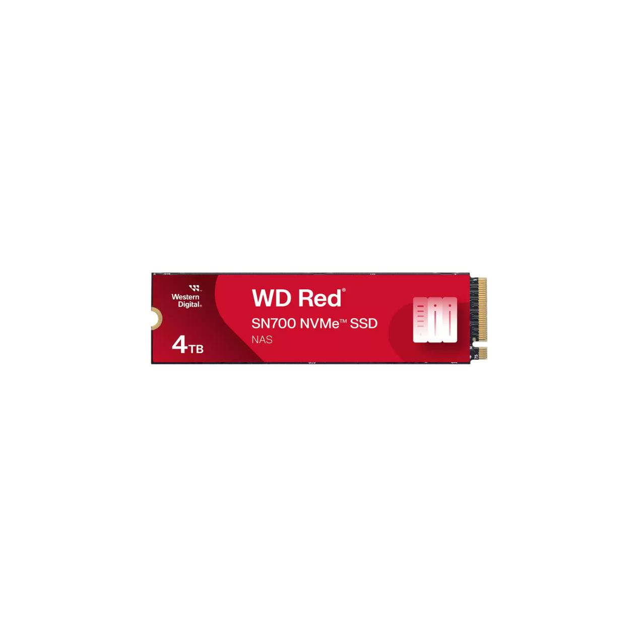 WD Red SN700 WDS400T1R0C-68BDK0 - SSD - 4 TB - internal - M.2 2280 - PCIe 3.0 x4 (NVMe)