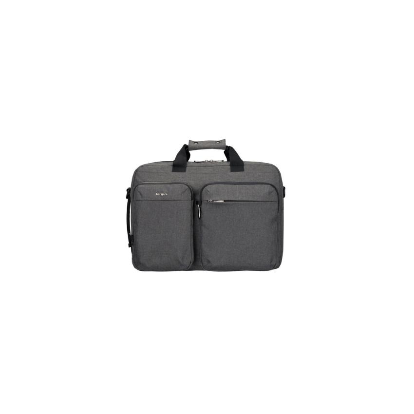 15-16- HYBRID BRIEFCASE BACKPACK - GREY