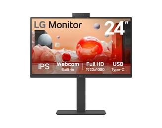 LG 24BA850-B - BA850 Series - LED monitor - 24\" (23.8\" viewable) - 1920 x 1080 Full HD (1080p) @ 100 Hz - IPS - 250 cd/m² - 1300:1 - 5 ms - HDMI, DisplayPort, USB-C - speakers - business