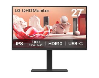 De LG 27BA75QB is een kantoormonitor die wordt gekenmerkt door smalle schermranden, een hoogwaardig 27\" IPS-paneel in 16:9-formaat en een QHD-resolutie (2560 x 1440 pixels). De voet van de 27BA75QB is volledig ergonomisch verstelbaar: Kantelen, draai