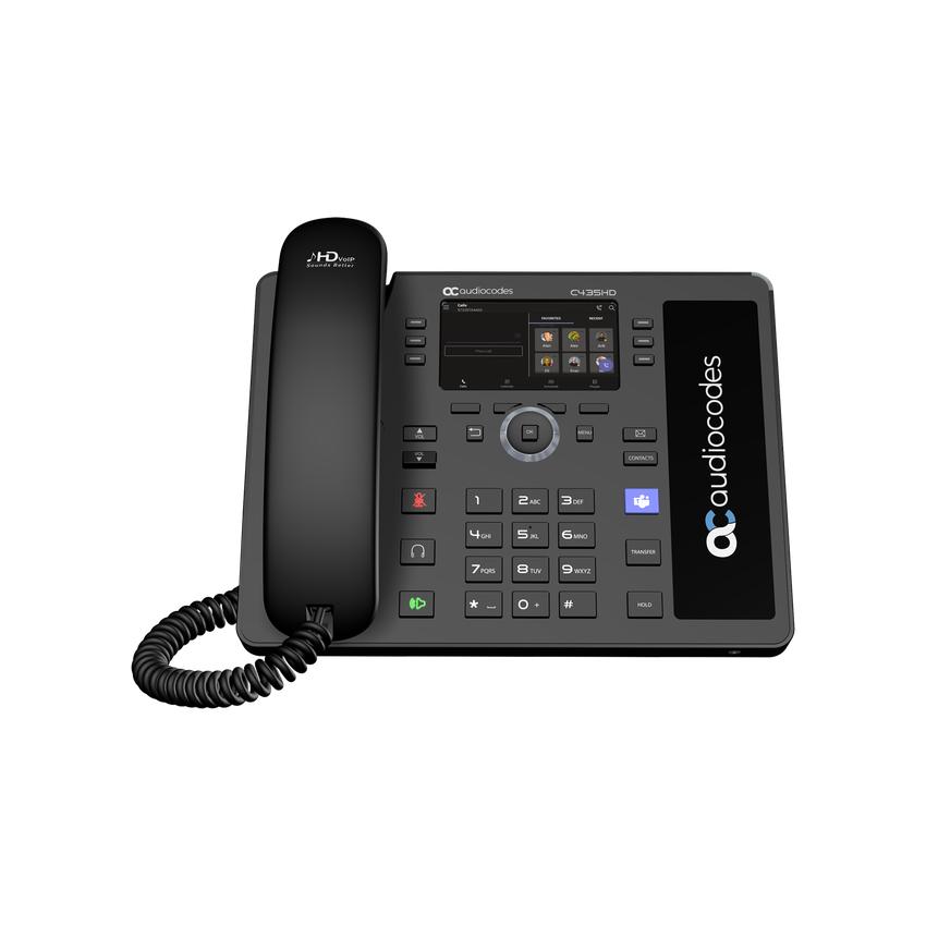 AudioCodes Teams C435H-R IP-Phone PoE GbE Blac