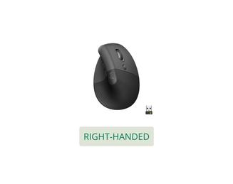 Logitech Lift Vertical Ergonomic Mouse - vertical mouse - Bluetooth - Right-handed