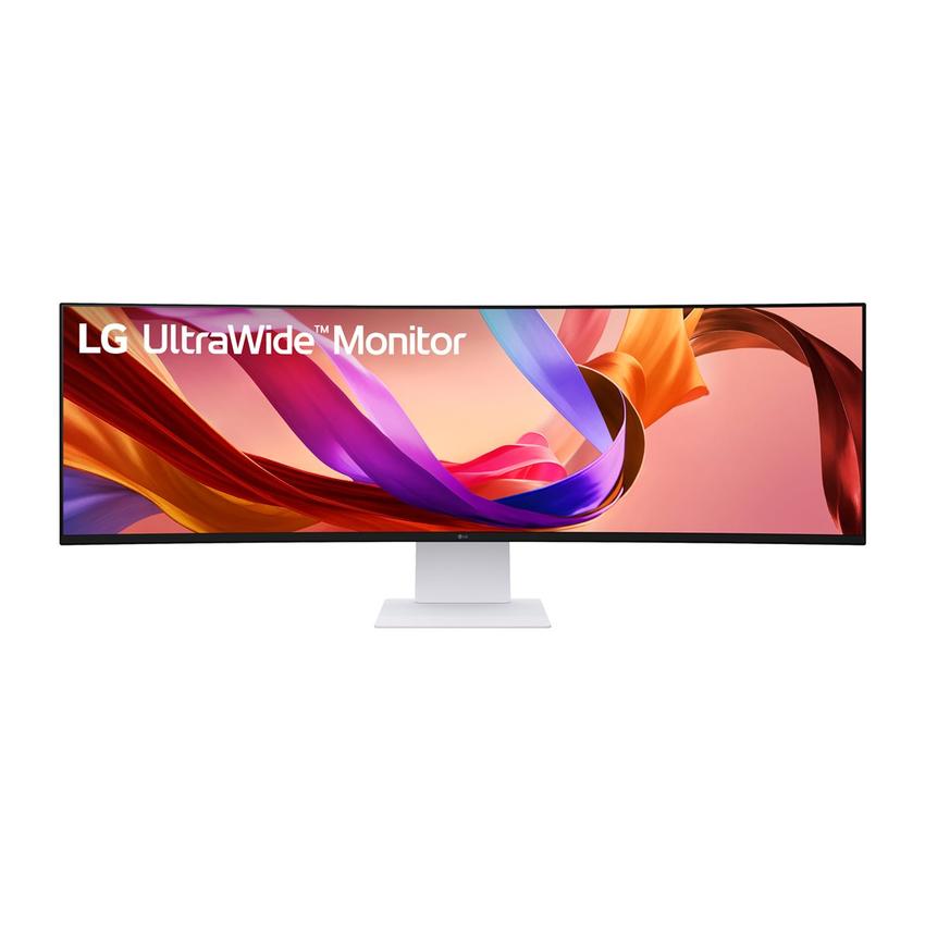 LG UltraWide 49U950A-W - LED monitor - curved - 49\" - 5120 x 1440 Dual Quad HD @ 144 Hz - Nano IPS - 1000:1 - DisplayHDR 400 - 1 ms - 2xHDMI, DisplayPort, USB-C - speakers