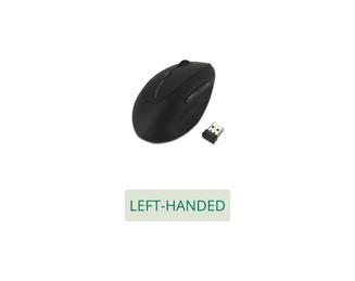 Kensington Pro Fit Ergo Wireless Mouse - Vertical mouse - ergonomic - left-handed - 6 buttons - wireless - 2.4 GHz